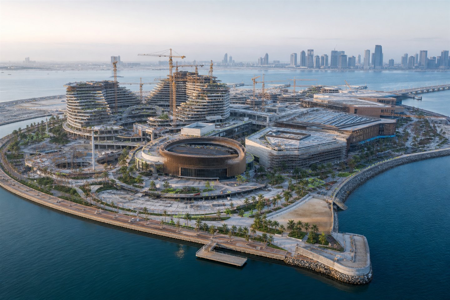 A major coastal mixed-use resort under construction